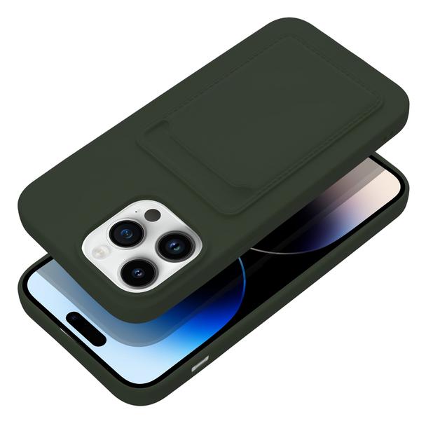 Futerał do iPhone 14 PRO MAX Card Case zielony