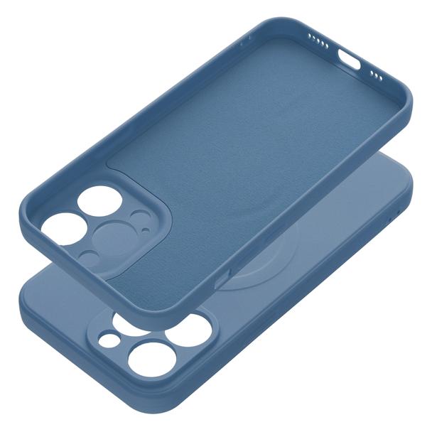 Futerał do iPhone 13 PRO Silicone Mag Cover zgodny z MagSafe niebieski