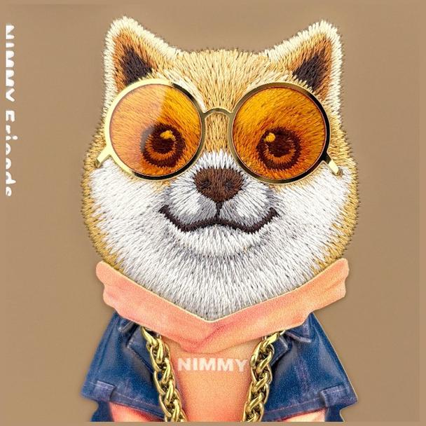 NIMMY futerał GLASSES COOL DOG do SAMSUNG S26 Ultra beżowy