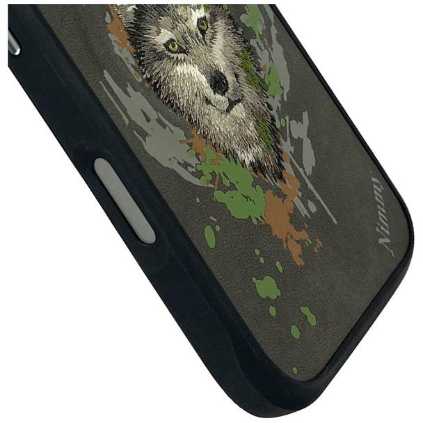 NIMMY futerał WILK kompatybilny z MagSafe do IPHONE 16 Pro Max ciemno szary