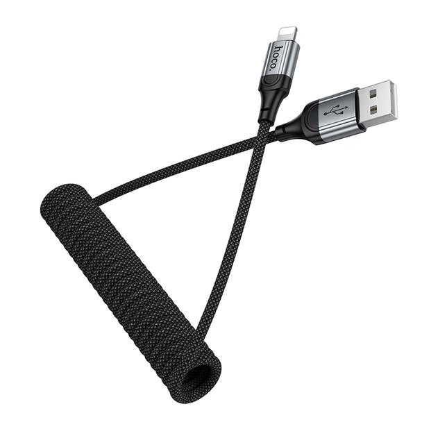 Kabel USB A do Lightning Hoco PD 2,4A 1,5 m X121 czarny