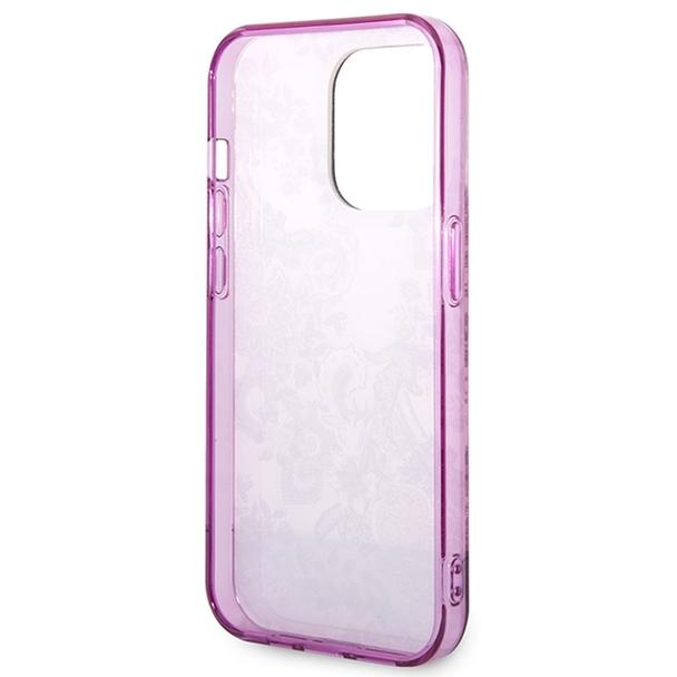 GUESS futerał do IPHONE 14 Pro GUHCP14LHGPLHF (IML Electro Cam TDJ) fuksja