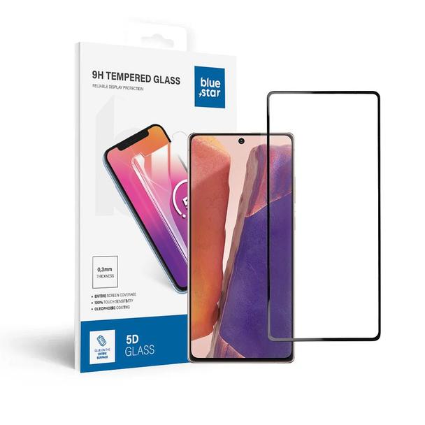 Szkło hartowane do Samsung Galaxy Note 20 (full glue/case friendly/działający czytnik) - czarny