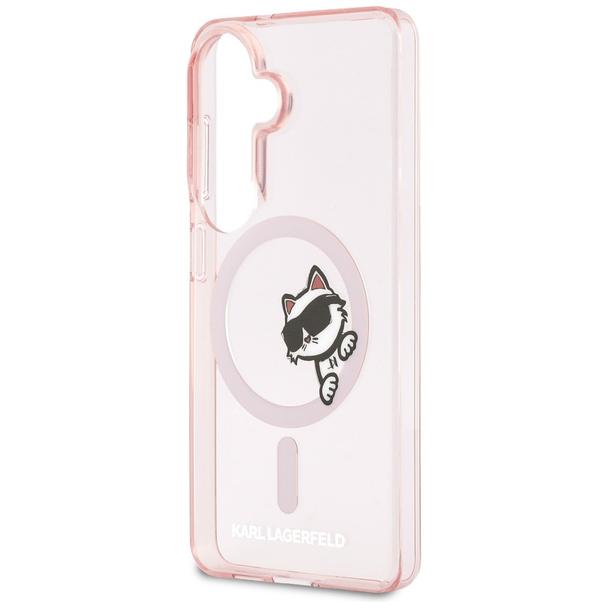 KARL LAGERFELD futerał do SAMSUNG S26 KLHMS26S6HCPSCP (Magnetic IML Peekaboo Choupette) różowy