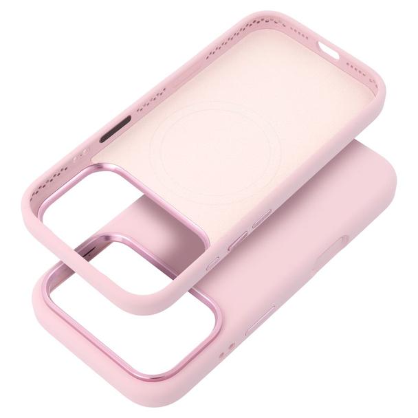 Etui na iPhone 17 AIR Forcell F-Protect Frame Premium zgodne z MagSafe różowe 0INT