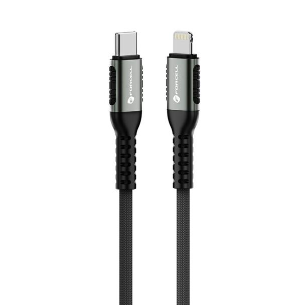 Kabel USB-C do Lightning Forcell F-Energy PD 3A 27W Cafule 0,5 m C259 czarny
