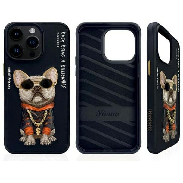 NIMMY futerał GLASSES COOL DOG do IPHONE 15 Pro Max czarny