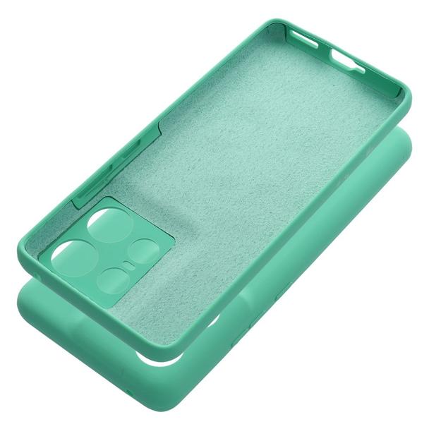 Etui na Motorola EDGE 50 PRO Silicone 2mm (camera protection) miętowe
