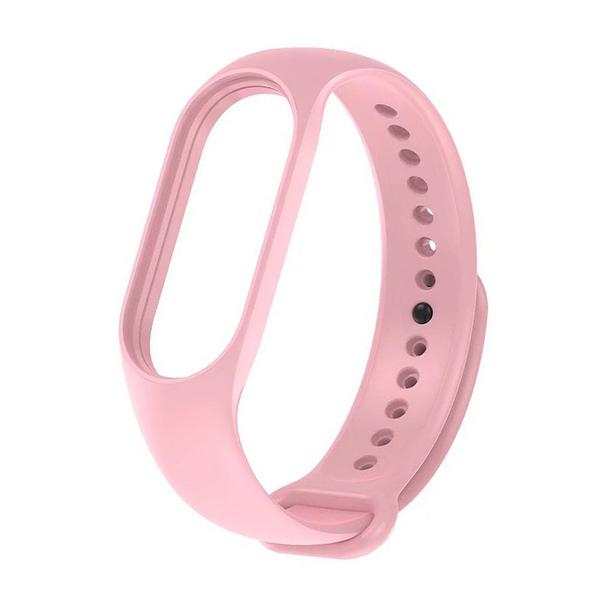 Pasek silikonowy do XIAOMI Mi Band 5 / 6 / 7 różowy (06)