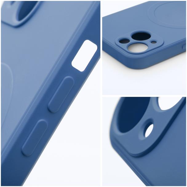 Futerał do iPhone 13 PRO Silicone Mag Cover zgodny z MagSafe niebieski