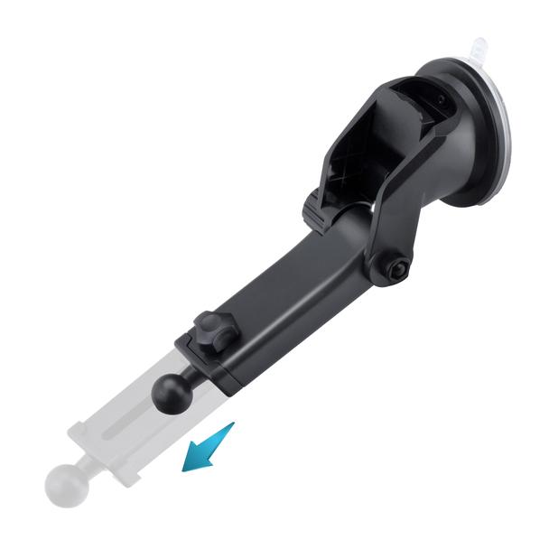 FORCELL uchwyt z ładowaniem indukcyjnym automatyczny + adapt. magnetyczne  HS1 Qi 15W srebrny