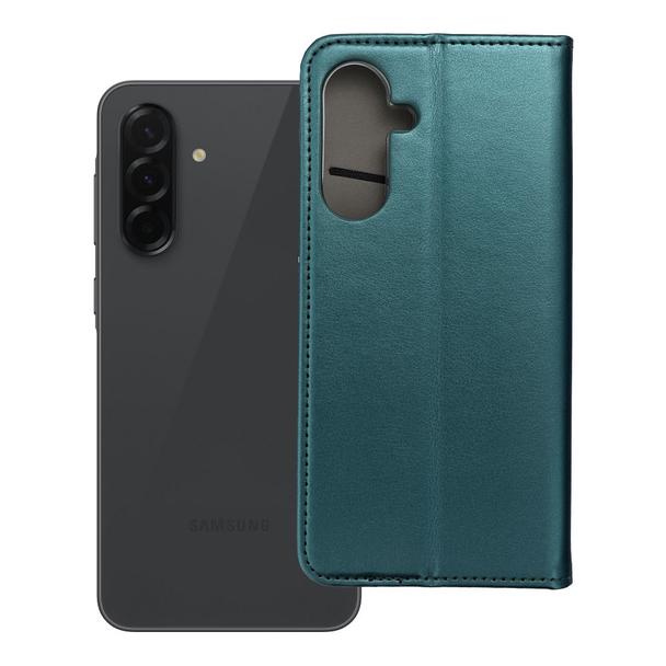Etui z klapką na Samsung A36 Smart Magneto ciemnozielone