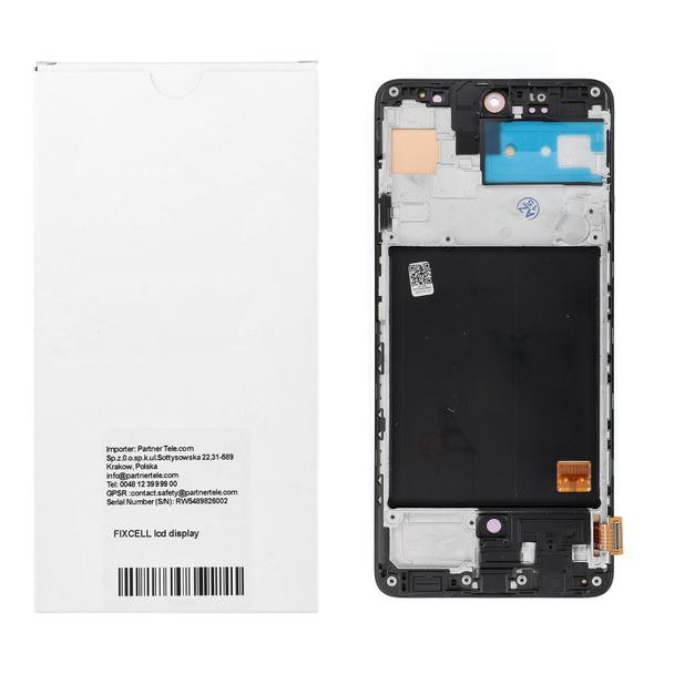 REWA wyświetlacz LCD do SAMSUNG A51 4G OLED czarny z ramka