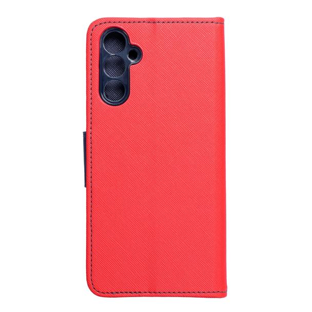 Etui z klapką na Samsung A14 4G / A14 5G Fancy Book czerwono-granatowe