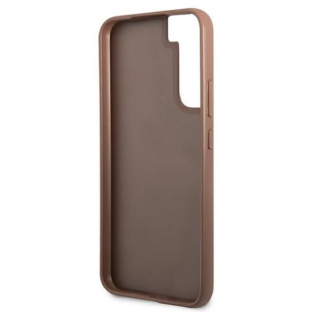 GUESS futerał do SAMSUNG S22 GUHCS22SG4GFBR (4G Metal Gold Logo) brązowy