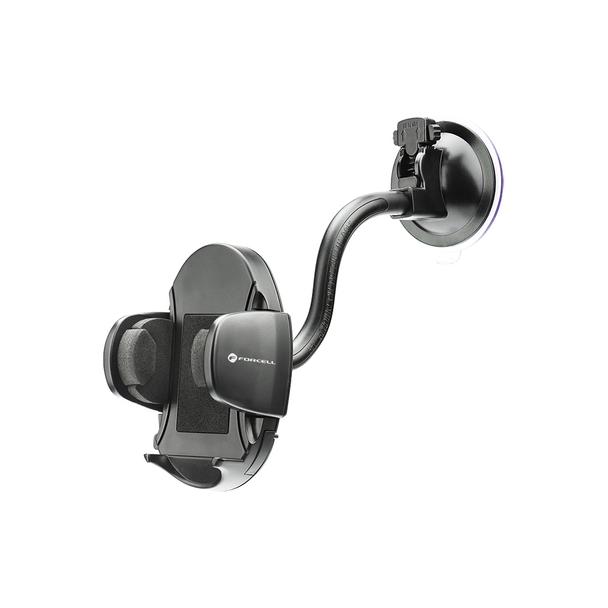 Uchwyt na telefon do samochodu uniwersalny Forcell F-Grip Oval 17 cm do szyby / deski / kratki czarny
