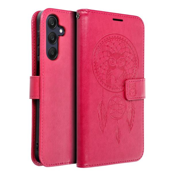 Etui z klapką na Samsung A25 5G Mezzo Book łapacz snów magenta