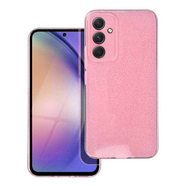 Futerał do Samsung A54 5G Clear Case 2 mm Blink różowy