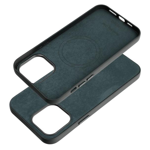 Futerał do iPhone 13 PRO MAX Woven Mag Cover zgodny z MagSafe zielony