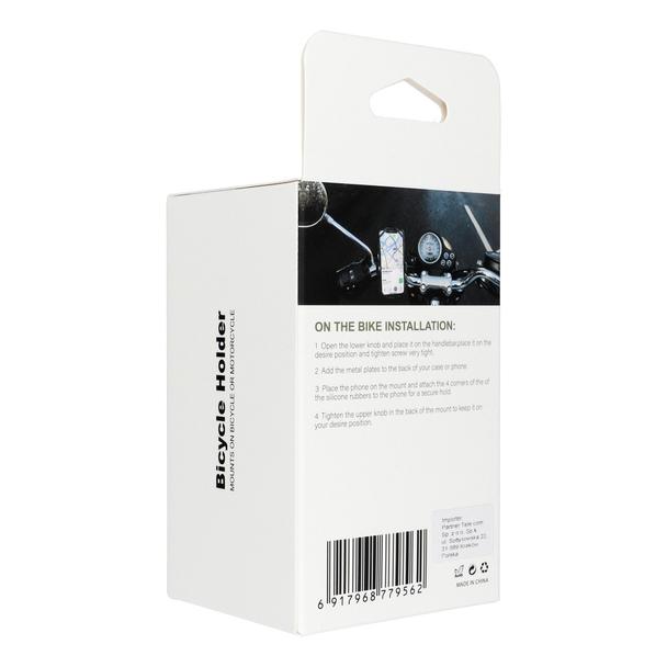 Uchwyt rowerowy PREMIUM magnetyczny na kierownicę M4S-MB3 czarny