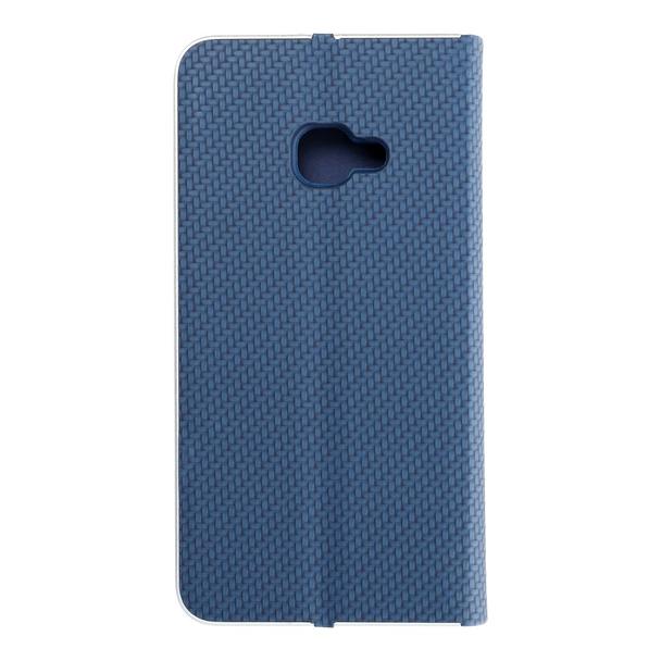 Etui z klapką na Samsung Xcover 4 Luna Book Carbon niebieskie