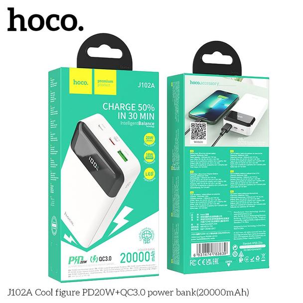 Powerbank Hoco 20000 mAh QC3.0 PD 3A 20W J102A biały