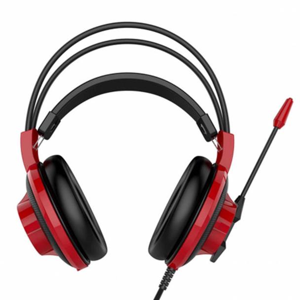 Słuchawki przewodowe nauszne Jack 3,5 mm gamingowe MSI DS501 czerwone