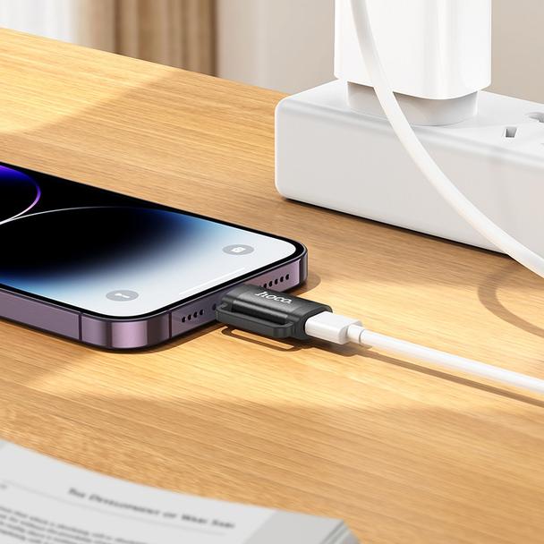 Adapter OTG Lightning do USB C Hoco 2A UA31B czarny