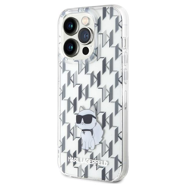 KARL LAGERFELD futerał do IPHONE 15 Pro Max KLHCP15XHNCMKLT (Monogram) transparentny