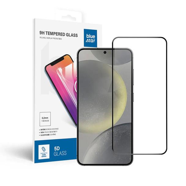 Szkło hartowane 5D do Samsung S24 PLUS (full glue / case friendly) Blue Star czarne