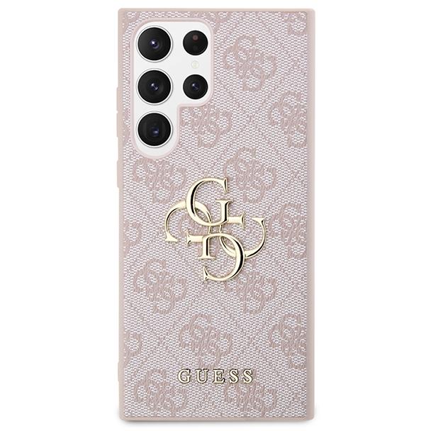 GUESS futerał do SAMSUNG S24 Ultra GUHCS24L4GMGPI (Leather 4G Metal Logo) różowy