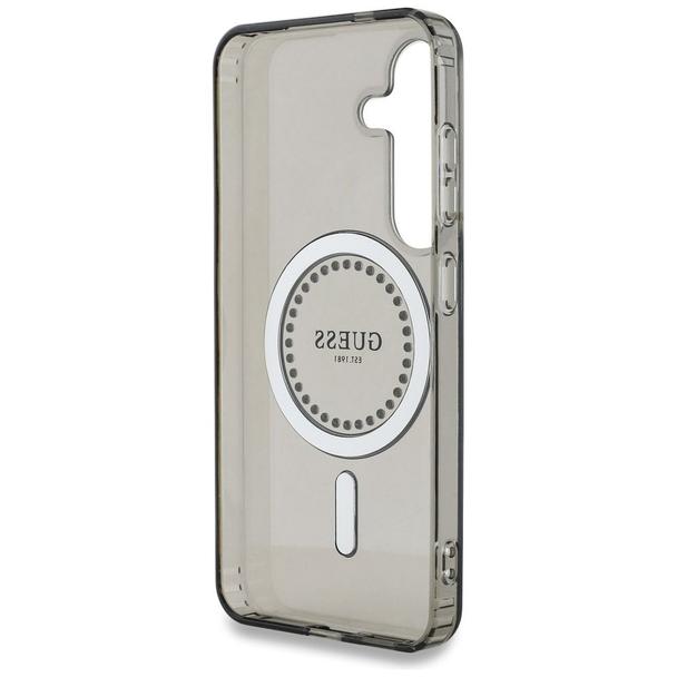 GUESS futerał do SAMSUNG S25 GUHMS25SPFTDTEK (Magnetic IML Rhinestones) czarny