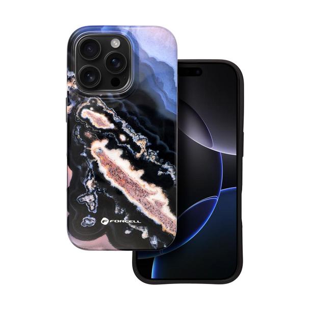 Etui na iPhone 16 PRO Forcell F-Protect Mirage zgodne z MagSafe Military Drop-Test gold island