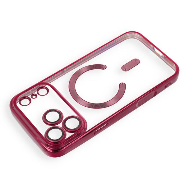 Etui na iPhone 18 Pro / 17 Pro Electro Mag Cover zgodne z MagSafe burgundowy