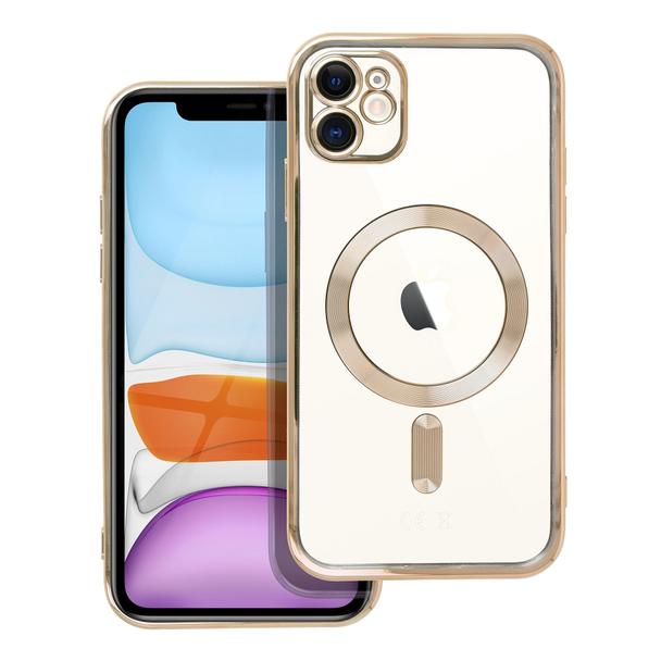 Futerał do iPhone 11 Electro Mag Cover zgodny z MagSafe złoty