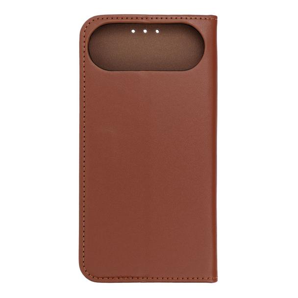 Etui z klapką na iPhone 17 AIR Smart Pro Book skórzane brązowe