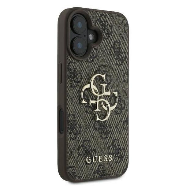 GUESS futerał do IPHONE 16 Plus GUHCP16M4GMGBR (4G PU Big Logo) brązowy