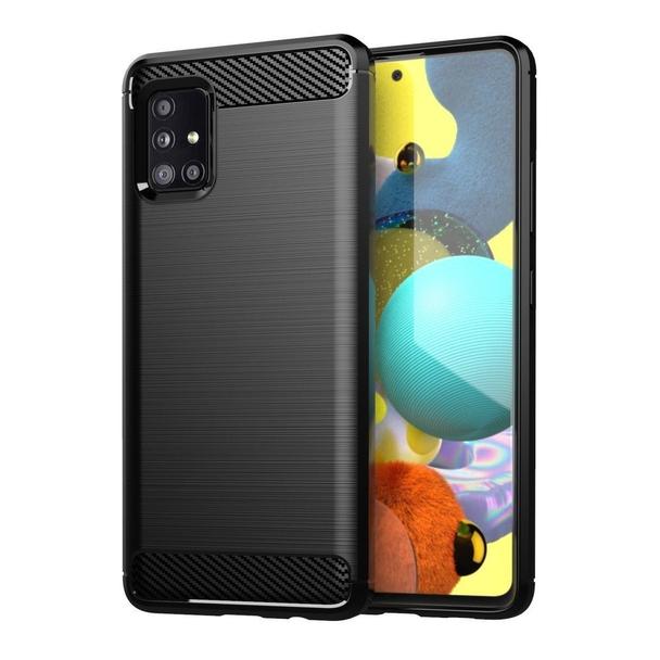 Futerał do Samsung A71 Carbon czarny