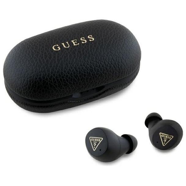 GUESS słuchawki bezprzewodowe bluetooth TWS ENC GUTWSPGTSPSK (PU Grainee Classic Logo) czarne