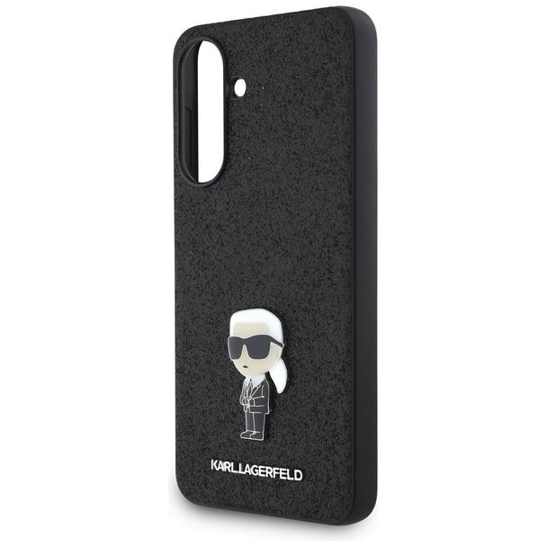 KARL LAGERFELD futerał do SAMSUNG A36 KLHCSA36GKNPSK (Fixed Glitter W/ Ikonik Metal Pin) czarny