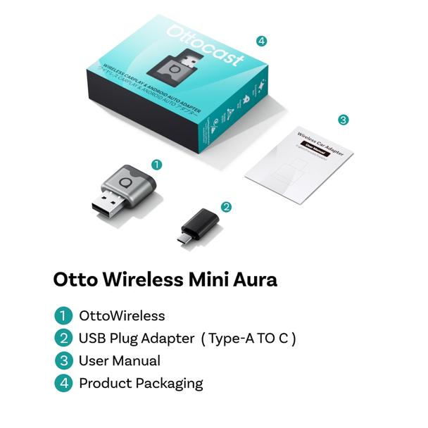 Bezprzewodowy Adapter samochodowy OTTOCAST CA530-T Mini Aura 2026 0INT