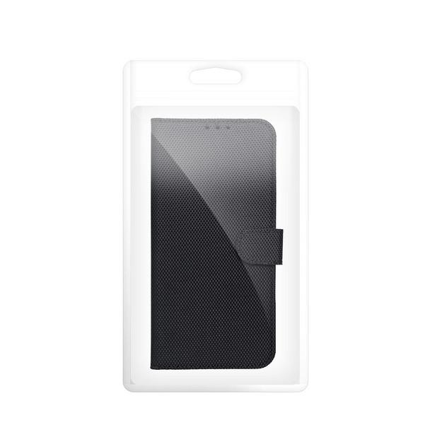 Etui z klapką na Motorola G17 POWER 4Card RFID antykradzieżowe tech fabric czarne