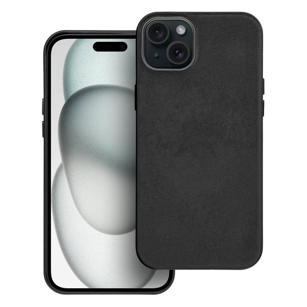 Futerał do iPhone 15 PLUS Woven Mag Cover zgodny z MagSafe czarny