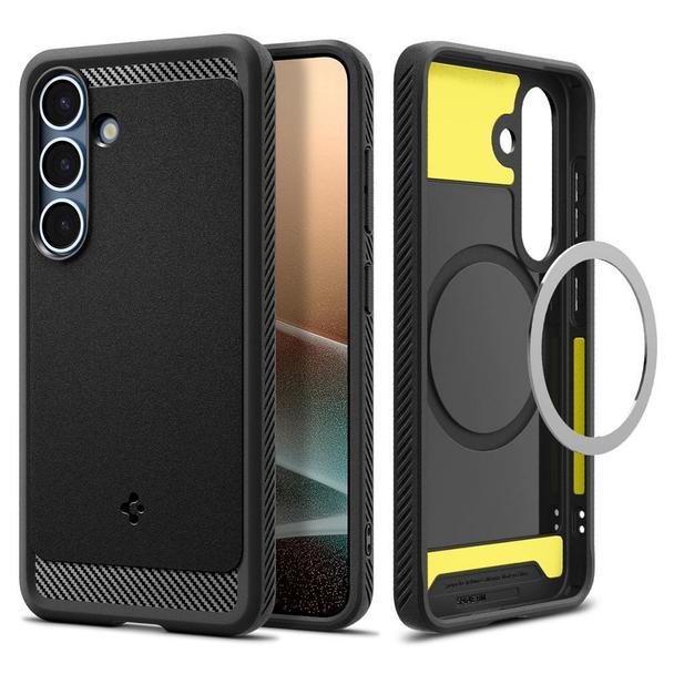 SPIGEN futerał RUGGED ARMOR MAG kompatybilny z MagSafe do SAMSUNG S25 matte black
