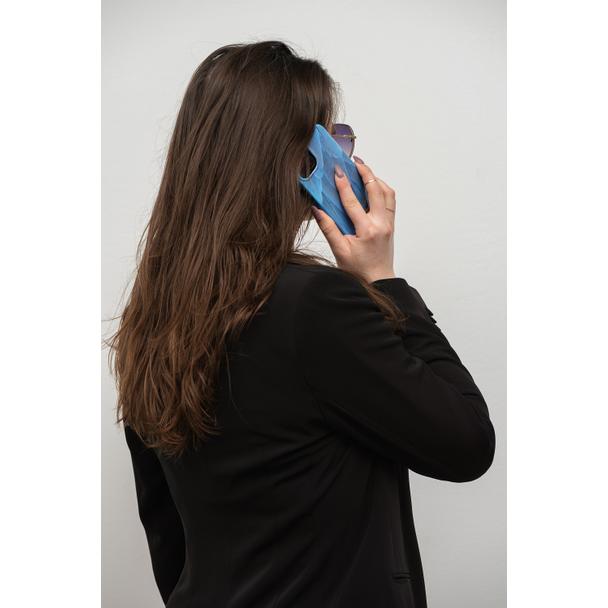 Etui na iPhone 14 PLUS Forcell F-Protect Mirage zgodne z MagSafe blue bird