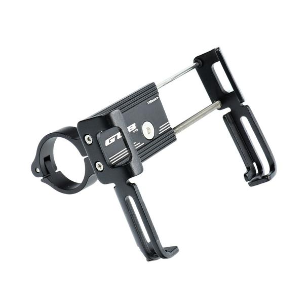 GUB uchwyt rowerowy na kierownicę P10 Aluminium + silikonowy uchwyt czarny