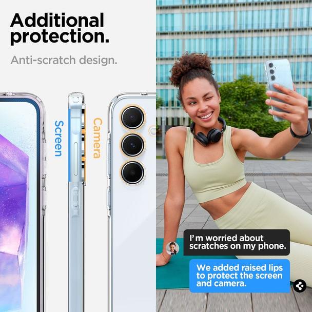 SPIGEN futerał LIQUID CRYSTAL do SAMSUNG A55 5G transparent