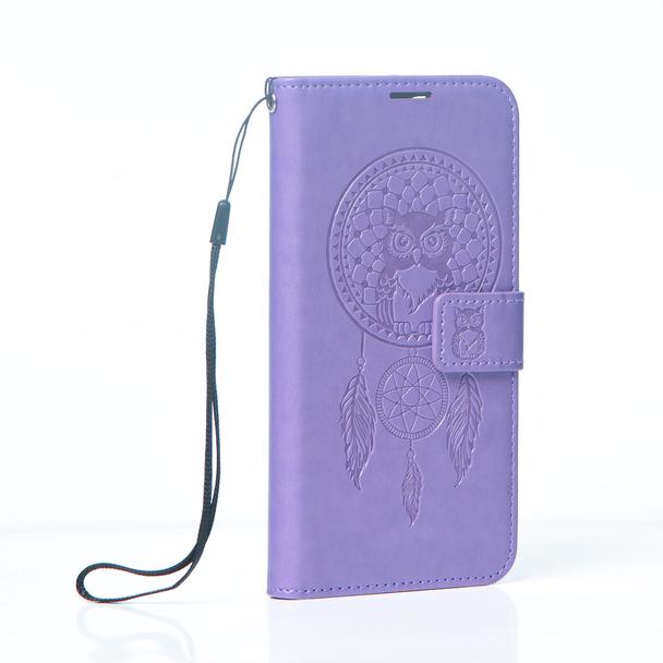 Etui z klapką na Xiaomi Redmi 9C / 9C NFC Mezzo Book łapacz snów fioletowe