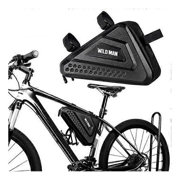 WILDMAN sakwa rowerowa pod ramę na zamek 2,5L ES19 czarna