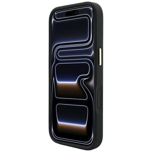 GUESS futerał do IPHONE 18 Pro/17 Pro kompatybilny z MagSafe (Saffiano Peony Ring) czarny
